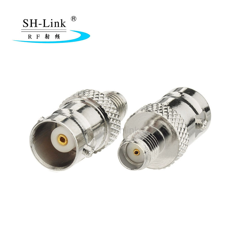 Rf coaxial BNC female to SMA female adapter adaptor,nickel plating